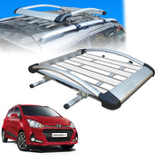 Car Roof Luggage (4x 4) Frame Aluminum Roof Frame Universal Roof Frame Travel Frame Load Frame Load Over 100 kg Roof Shelves Luggage Box Roof Rack (Silver)