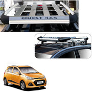 Car Roof Quest Luggage (4x 4) Frame Aluminum Roof Frame Universal Roof Frame Travel Frame Load Frame Load Over 100 kg Roof Shelves Luggage Box Roof Rack (Silver)