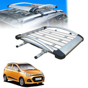 Car Roof Luggage (4x 4) Frame Aluminum Roof Frame Universal Roof Frame Travel Frame Load Frame Load Over 100 kg Roof Shelves Luggage Box Roof Rack (Silver)
