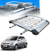 Car Roof Luggage (4x 4) Frame Aluminum Roof Frame Universal Roof Frame Travel Frame Load Frame Load Over 100 kg Roof Shelves Luggage Box Roof Rack (Silver)