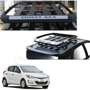 Car Roof Quest Luggage (4x 4) Frame Aluminum Roof Frame Universal Roof Frame Travel Frame Load Frame Load Over 100 kg Roof Shelves Luggage Box Roof Rack (Black)