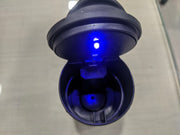 Cigarette LED Ash Tray, Fire Proof, Smell Proof & Smokeless Lid Easy to Clean Smoke Trash Can For AC Air Vent, Cup Holder, Dashboard Pack of 1 (Black)