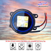 High Power Premium Quality 4 Led DRL Fog Lamp  Assembly Black Blue (Set of 2)