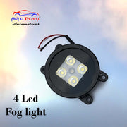 High Power Premium Quality 4 Led DRL Fog Lamp  Assembly Black (Set of 2)