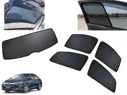 Z-Black Car Window Plug-in Half Sun Shades & Rear Dicky Curtain (Combo) for Honda