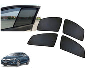Z-Black Window Plug-in Half Sun Shades Car Curtain for Honda