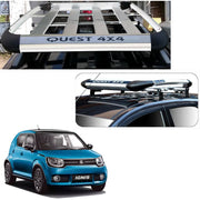 Car Roof Quest Luggage (4x 4) Frame Aluminum Roof Frame Universal Roof Frame Travel Frame Load Frame Load Over 100 kg Roof Shelves Luggage Box Roof Rack (Silver)