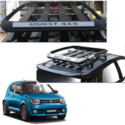 Car Roof Quest Luggage (4x 4) Frame Aluminum Roof Frame Universal Roof Frame Travel Frame Load Frame Load Over 100 kg Roof Shelves Luggage Box Roof Rack (Black)