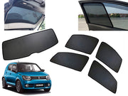 Z-Black Car Window Plug-in Half Sun Shades & Rear Dicky Curtain (Combo) for Maruti
