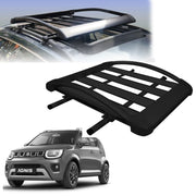 Car Roof Luggage (4x 4) Frame Aluminum Roof Frame Universal Roof Frame Travel Frame Load Frame Load Over 100 kg Roof Shelves Luggage Box Roof Rack (Black)