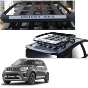 Car Roof Quest Luggage (4x 4) Frame Aluminum Roof Frame Universal Roof Frame Travel Frame Load Frame Load Over 100 kg Roof Shelves Luggage Box Roof Rack (Black)