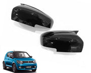 Auto Pearl Batman Style Car Side Mirror Cover Cap, ABS Material, Black, Compatible for All Car (Pack of 2)