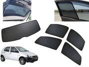 Z-Black Car Window Plug-in Half Sun Shades & Rear Dicky Curtain (Combo) for TATA