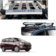 Car Roof Quest Luggage (4x 4) Frame Aluminum Roof Frame Universal Roof Frame Travel Frame Load Frame Load Over 100 kg Roof Shelves Luggage Box Roof Rack (Silver)