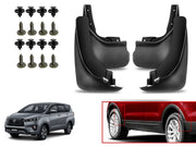 O.E Type Custom Front and Rear Mud Flap Guard (Set of 4 Pcs) | Compatible with TOYOTA | Black