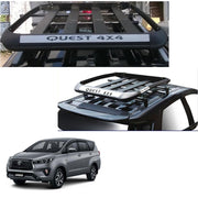 Car Roof Quest Luggage (4x 4) Frame Aluminum Roof Frame Universal Roof Frame Travel Frame Load Frame Load Over 100 kg Roof Shelves Luggage Box Roof Rack (Black)