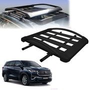 Car Roof Luggage (4x 4) Frame Aluminum Roof Frame Universal Roof Frame Travel Frame Load Frame Load Over 100 kg Roof Shelves Luggage Box Roof Rack (Black)