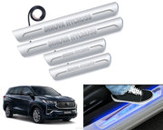 Auto Pearl Car Door Foot Step Led Sill/Scuff Plates With Mirror Finish Compatible with All Models (Set of 4)