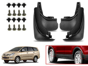 O.E Type Custom Front and Rear Mud Flap Guard (Set of 4 Pcs) | Compatible with TOYOTA | Black