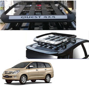 Car Roof Quest Luggage (4x 4) Frame Aluminum Roof Frame Universal Roof Frame Travel Frame Load Frame Load Over 100 kg Roof Shelves Luggage Box Roof Rack (Black)