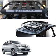 Car Roof Quest Luggage (4x 4) Frame Aluminum Roof Frame Universal Roof Frame Travel Frame Load Frame Load Over 100 kg Roof Shelves Luggage Box Roof Rack (Black)