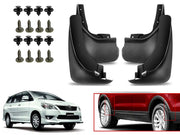 O.E Type Custom Front and Rear Mud Flap Guard (Set of 4 Pcs) | Compatible with TOYOTA | Black