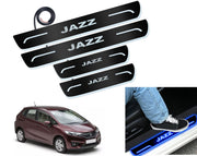 Auto Pearl Car Door Foot Step Led Sill/Scuff Plates With Mirror Finish Compatible with All Models (Set of 4)