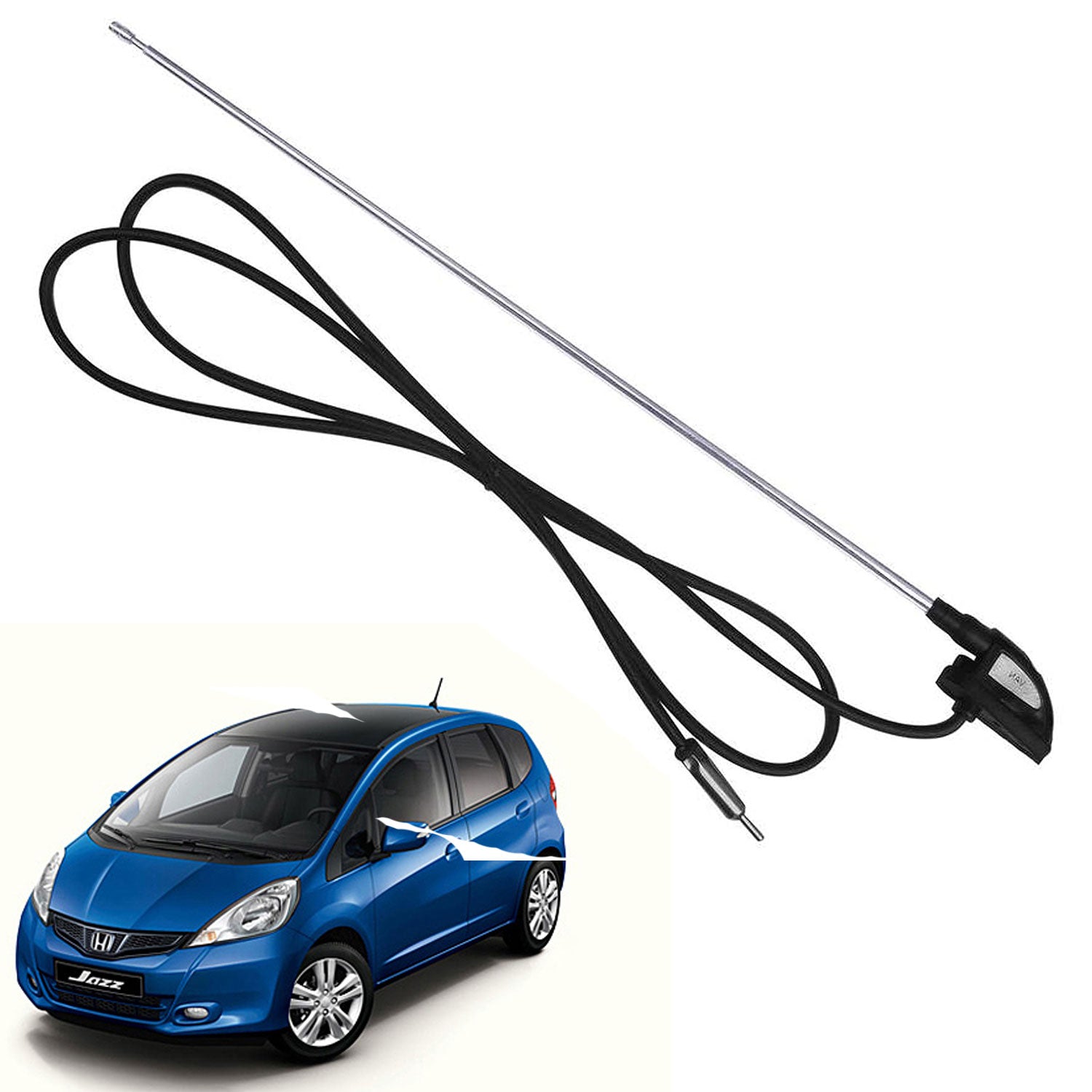 Premium Quality Car Roof Antenna Aerial AM/FM Radio Signal Only Replacement Rod Vehicle Antenna (Black)
