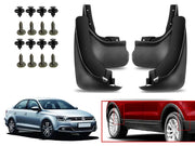 O.E Type Custom Front and Rear Mud Flap Guard (Set of 4 Pcs) | Compatible with Volkswagen | Black