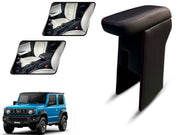 Auto Pearl Premium Car Armrest with Storage Box, High-Density Foam, Nappa Leatherette Black with double Stitching, No Obstruction to Rear Window Buttons, for Jimny-2023.jpeg