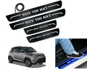 Auto Pearl Car Door Foot Step Led Sill/Scuff Plates With Mirror Finish Compatible with All Models (Set of 4)