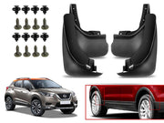 O.E Type Custom Front and Rear Mud Flap Guard (Set of 4 Pcs) | Compatible with Renault | Black