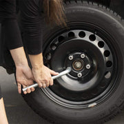 Car Wheel Nut Spanner Wrench, Car Wheel Wrench Single Sided L Type Wrench (Pack of 1)