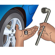 Car Wheel Nut Spanner Wrench, Car Wheel Wrench Single Sided L Type Wrench (Pack of 1)