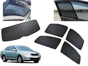 Z-Black Car Window Plug-in Half Sun Shades & Rear Dicky Curtain (Combo) for Skoda