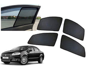 Z-Black Window Plug-in Half Sun Shades Car Curtain for Fiat