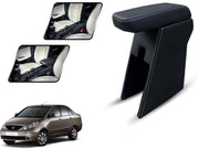 Auto Pearl Premium Car Armrest with Storage Box, High-Density Foam, Nappa Leatherette, No Obstruction to Rear Window Buttons, for Manza