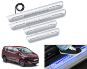 Auto Pearl Car Door Foot Step Led Sill/Scuff Plates With Mirror Finish Compatible with All Models (Set of 4)