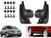 O.E Type Custom Front and Rear Mud Flap Guard (Set of 4 Pcs) | Compatible with NISSAN  | Black