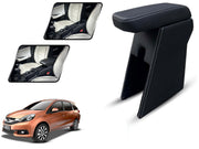 Auto Pearl Premium Car Armrest with Storage Box, High-Density Foam, Nappa Leatherette, No Obstruction to Rear Window Buttons, for Mobilio