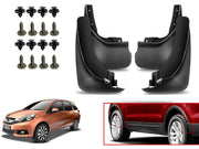 O.E Type Custom Front and Rear Mud Flap Guard (Set of 4 Pcs) | Compatible with HONDA | Black