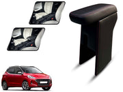 Auto Pearl Premium Car Armrest with Storage Box, High-Density Foam, Nappa Leatherette Black with double Stitching, No Obstruction to Rear Window Buttons, for NIOS-2019-2023