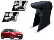 Auto Pearl Premium Car Armrest with Storage Box, High-Density Foam, Nappa Leatherette Black with double Stitching, No Obstruction to Rear Window Buttons, for NIOS-2019-2023