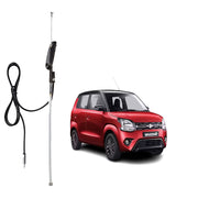 Auto Pearl - Vehicle Roof Mount Rubber Antenna Mast Flexible Car Antenna with Anti-Theft Design and Car Wash Safe - Black