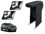Auto Pearl Premium Car Armrest with Storage Box, High-Density Foam, Nappa Leatherette Black with double Stitching, No Obstruction to Rear Window Buttons, for Nexon 2020 model