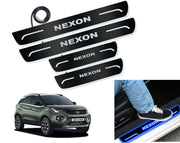 Auto Pearl Car Door Foot Step Led Sill/Scuff Plates With Mirror Finish Compatible with All Models (Set of 4)