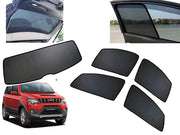 Z-Black Car Window Plug-in Half Sun Shades & Rear Dicky Curtain (Combo) for Mahindra