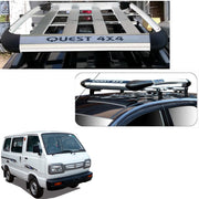 Car Roof Quest Luggage (4x 4) Frame Aluminum Roof Frame Universal Roof Frame Travel Frame Load Frame Load Over 100 kg Roof Shelves Luggage Box Roof Rack (Silver)
