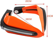 LED Motorcycle Hand Grips Guards, Motorcycle Handguards with Led Light Windproof Handle Protector ( Pack of 2)