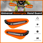 LED Motorcycle Hand Grips Guards, Motorcycle Handguards with Led Light Windproof Handle Protector ( Pack of 2)